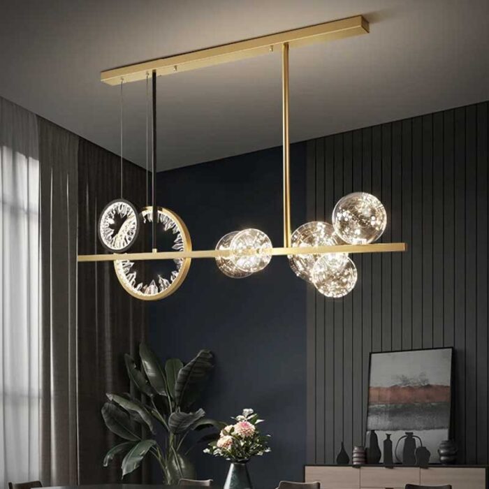 Crystal Lamp Bar Pendant Light