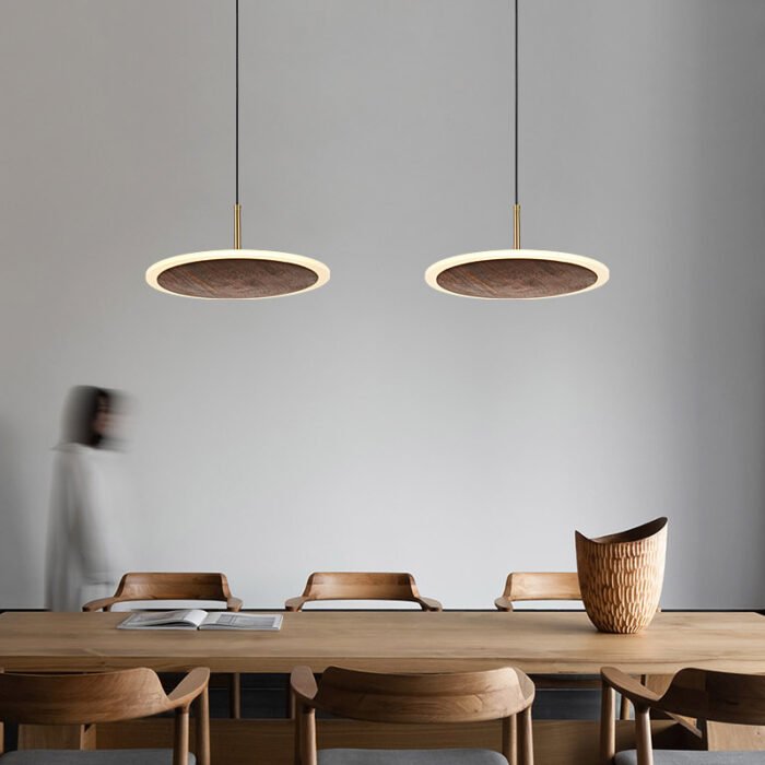 Origon Walnut Wood LED Pendant Light