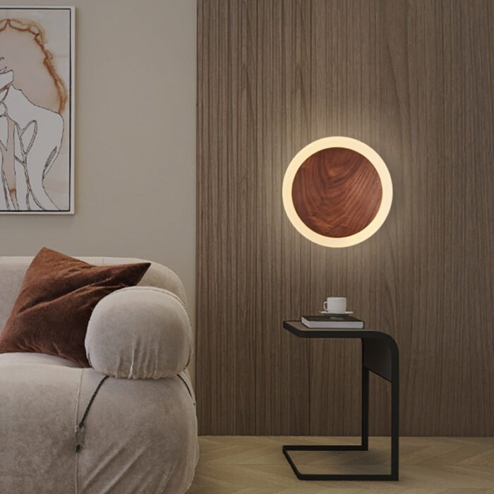 Origon Walnut Wood LED Wall Light